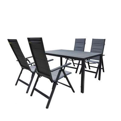 Zahradní hliníkové polohovatelné křeslo Haggen